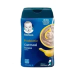 Gerber Stage 2 Baby Food, Oatmeal Banana Cereal, Probiotics Support