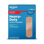 Amazon Basic Care Heavy-duty Flexible Fabric Adhesive Bandages, First Aid