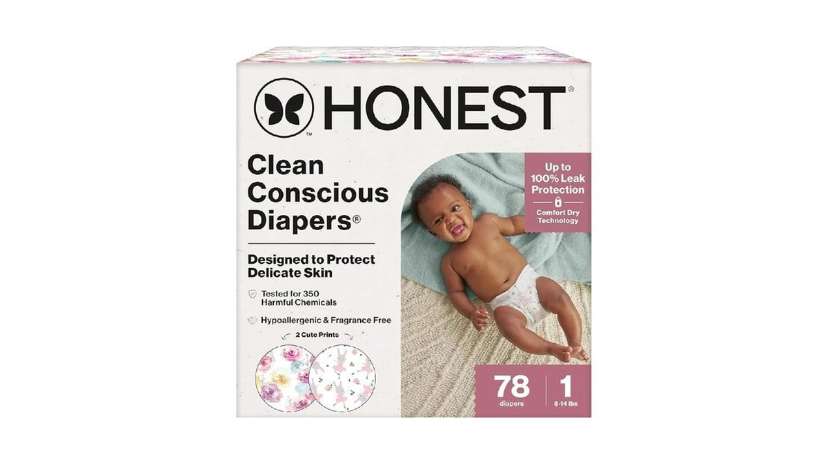 The Honest Company Comfort Dry Disposable Daytime Diapers For Sensitive