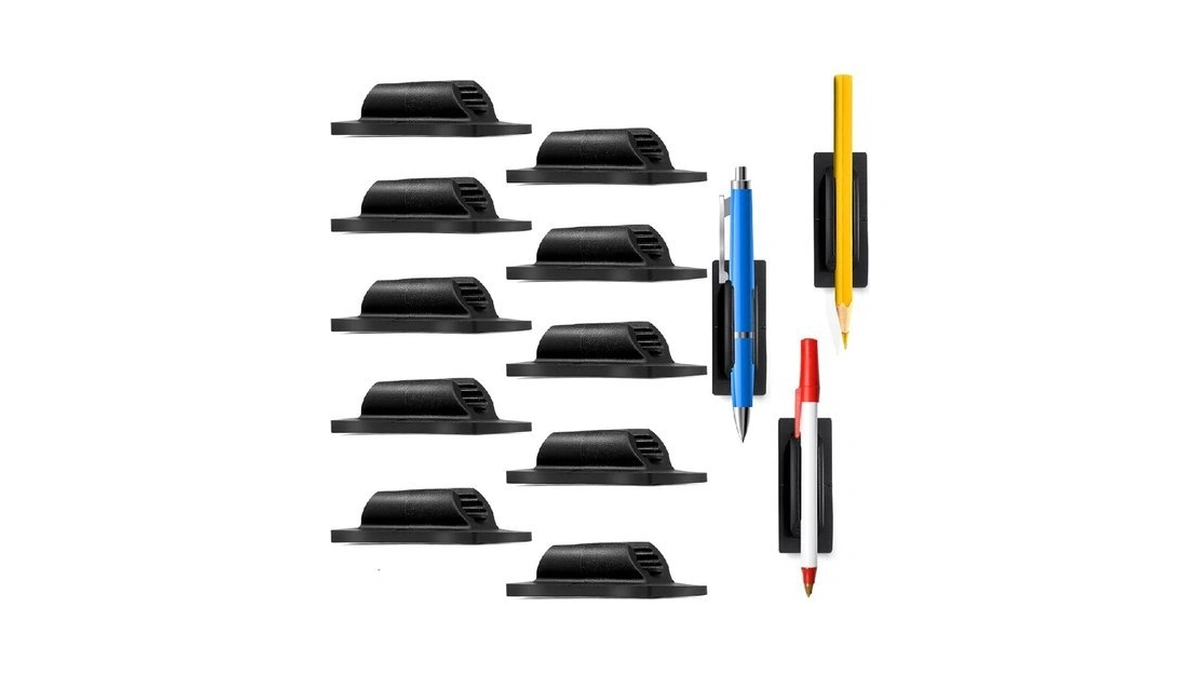 Bsresin Pen Holder Silicone, 10 Pack Adhesive Pen Holder For