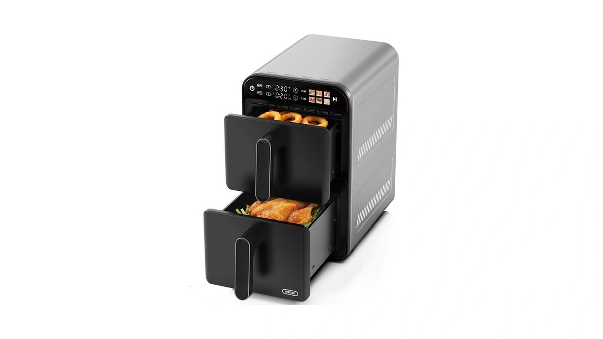 【upgrade】air Fryer, Dual Basket Air Fryers, 11.6qt Double Air Fryer