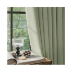 Fmfunctex 100% Blackout Curtains For Bedroom, Sage Green Back Tab