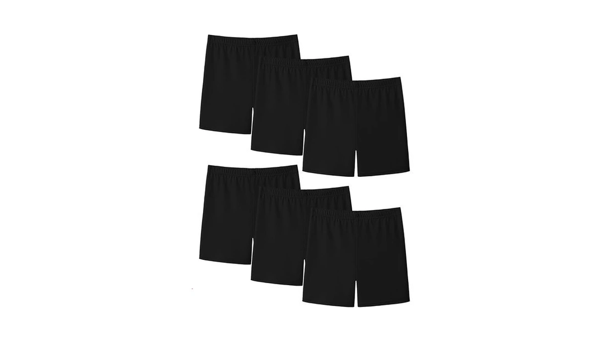 Booph Girls Dance Shorts Bike Short For Underdress 4-5t Black