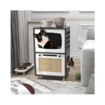 Taohfe Cat Hideaway Modern Cats Furniture For Living Room Cat