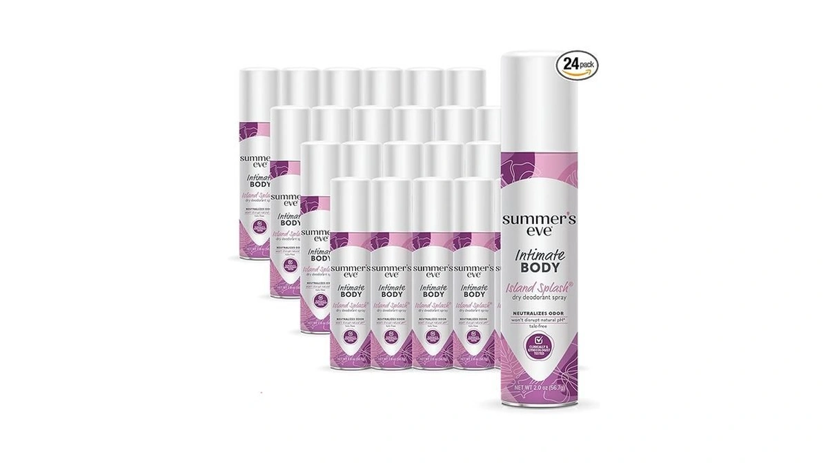 Summer's Eve Island Splash Daily Feminine Spray With Talc-free, Odor-neutralizing