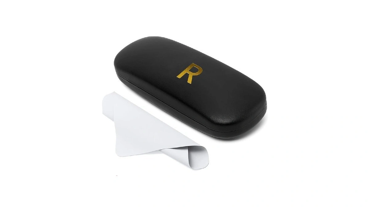 Hard Shell Glasses Case Debossed Initial A-z, Slim Eyeglass Case