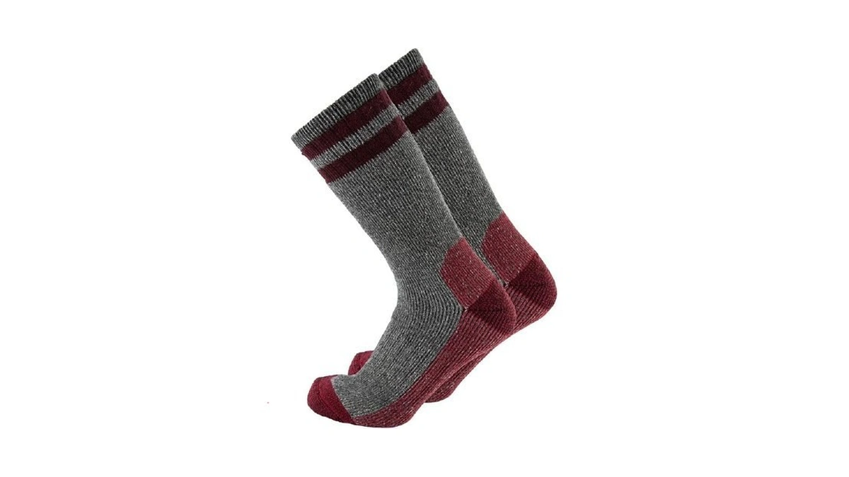 Cerebro Merino Wool Socks For Men, Cushioned Mid-calf Socks Moisture