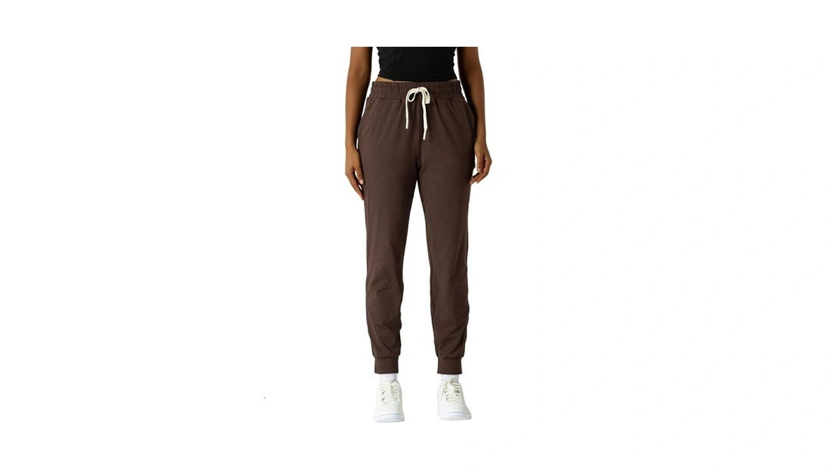 Leapstride Women's Moisture Wicking Jogger Pants For Fitness, Drawstring Waist,