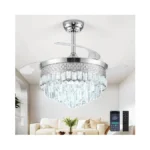 Deliyfans 42" Fandelier Ceiling Fan With Light, Chandelier Ceiling Fans