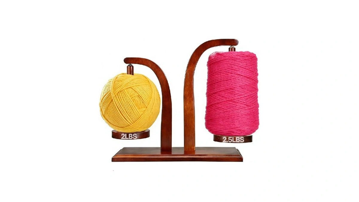 Yarn Spinner With 2 Spindles, Upgrade Larger 2.5lbs Load Capacity,