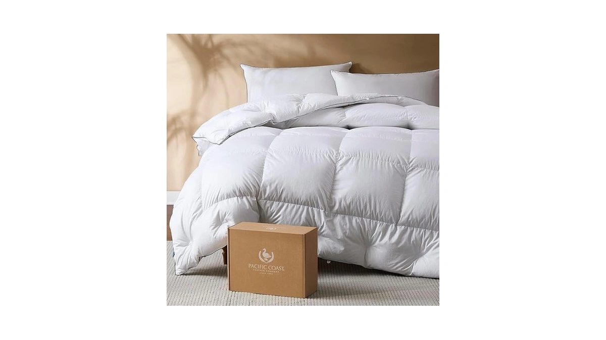 Pacific Coast Twin Comforter Filled With White Goose Down Bed