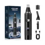 Ginity Nose Hair Trimmer For Men & Women, 2-in-1 Rechargeable