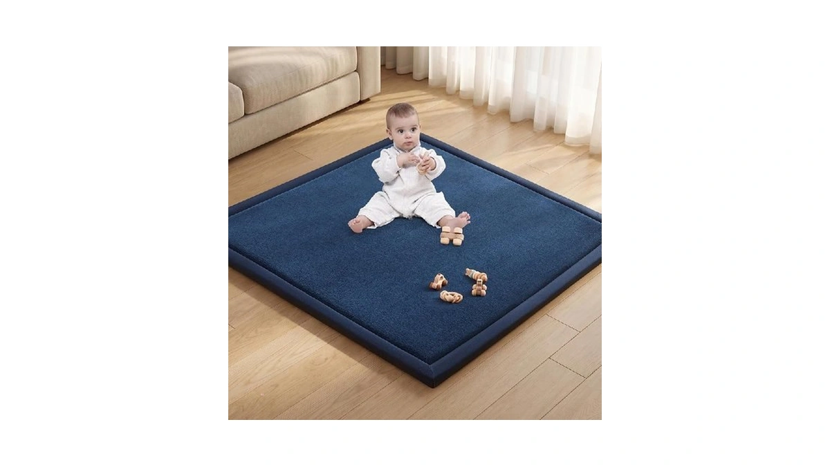 Baby Play Mat For Floor Playpen Mat 1.3" Thick Elasti-foam