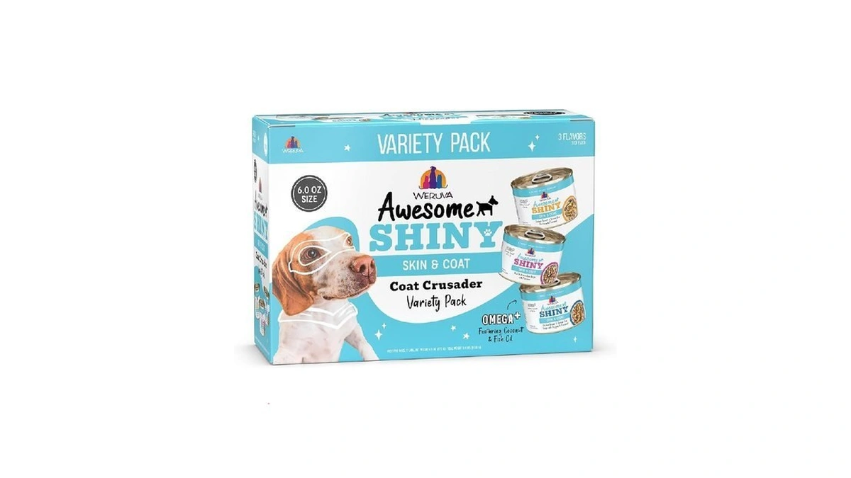 Weruva Awesome Shiny Wet Dog Food, Coat Crusader Variety Pack,