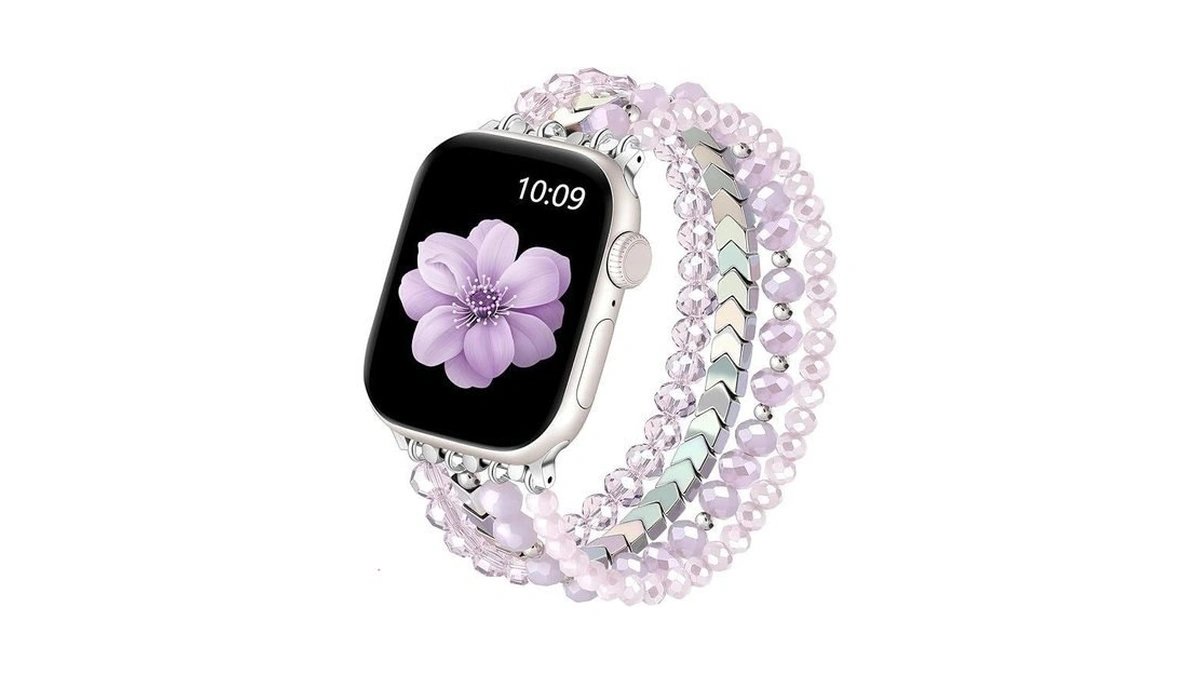 Lerobo Beaded Bracelet Compatible With Apple Watch Band For Women
