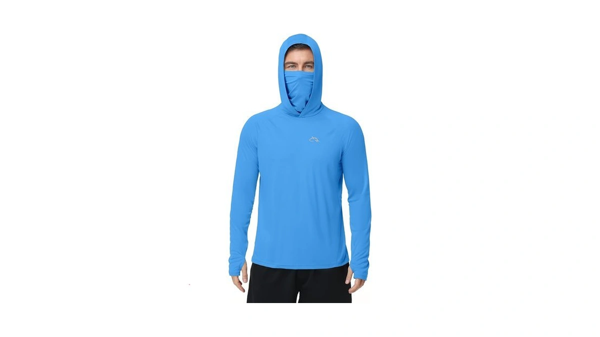 Fisheal Men's Upf 50+ Sun Hoodie, Uv Protection Quick Dry