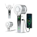 Doge&vollar 4-in-1 Handheld Personal Fan, Rechargeable Handfan - 1-100 Variable