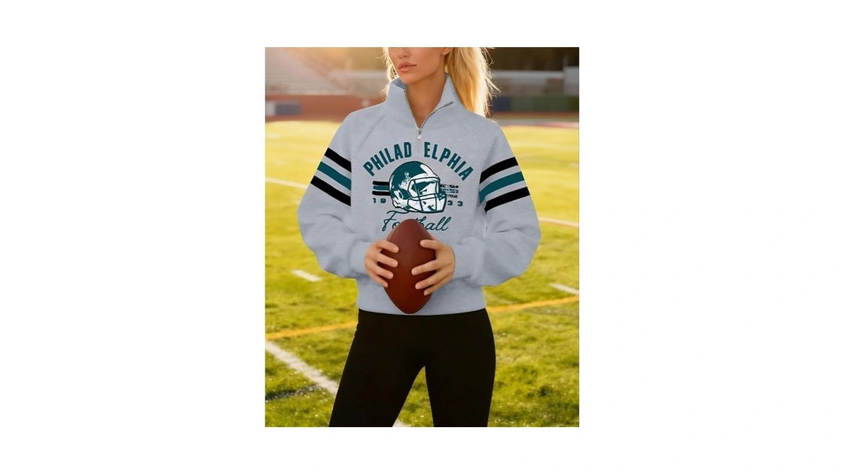 Football Sweatshirt Women Game Day Shirt Football Team Fan Pullover