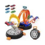 Toy Car Race Track Set For Kids Ages 4-8, Stunt