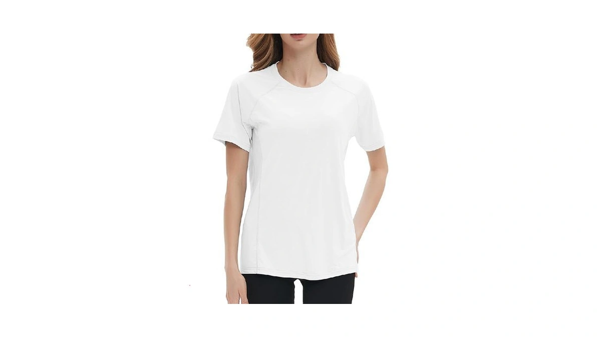 Riverruns Women's Swim Shirt Short Sleeve Rash Guard Upf 50+