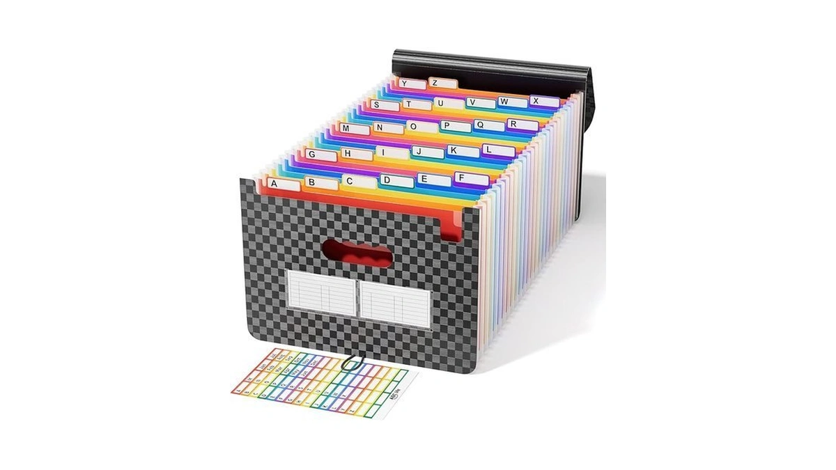 Abc Life 26 Pockets File Organizer, Expanding File Folder A4