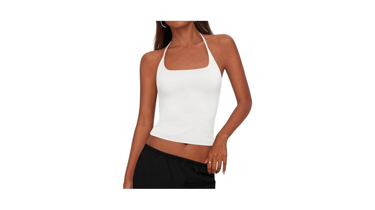 Kirundo Halter Tops For Women Crop Tank Going Out Tops