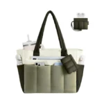 Lovevook Puffer Tote Bag For Women Quilted Work Tote Handbags