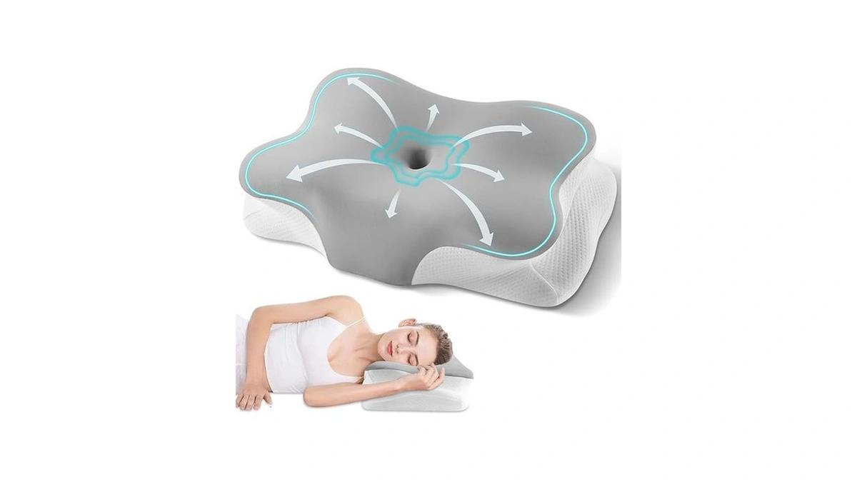Cervical Neck Pillow, Ergonomic Side Sleeper Pillow For Neck Support,