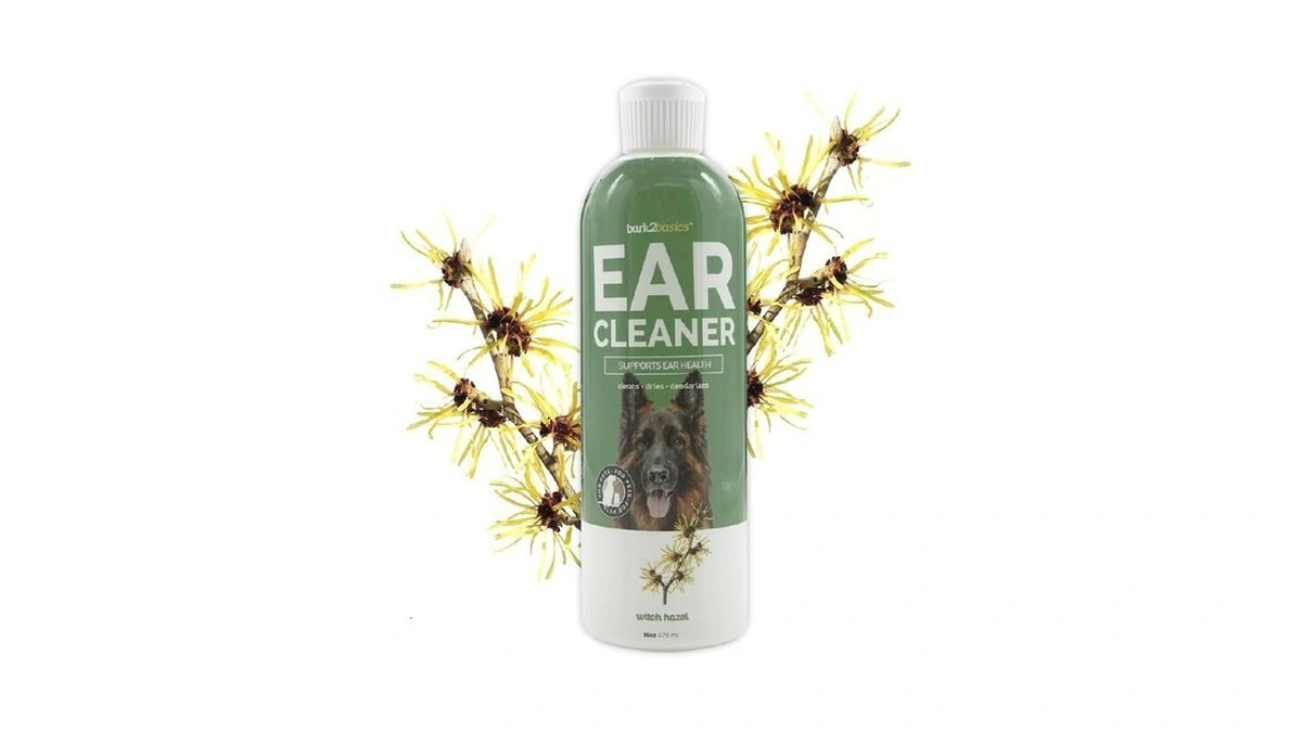 Bark2basics Dog Ear Cleaner, 16 Oz - All Natural, Witch