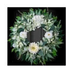 Spring Summer Wreath For Front Door Year-round, 20" Artificial Greenery