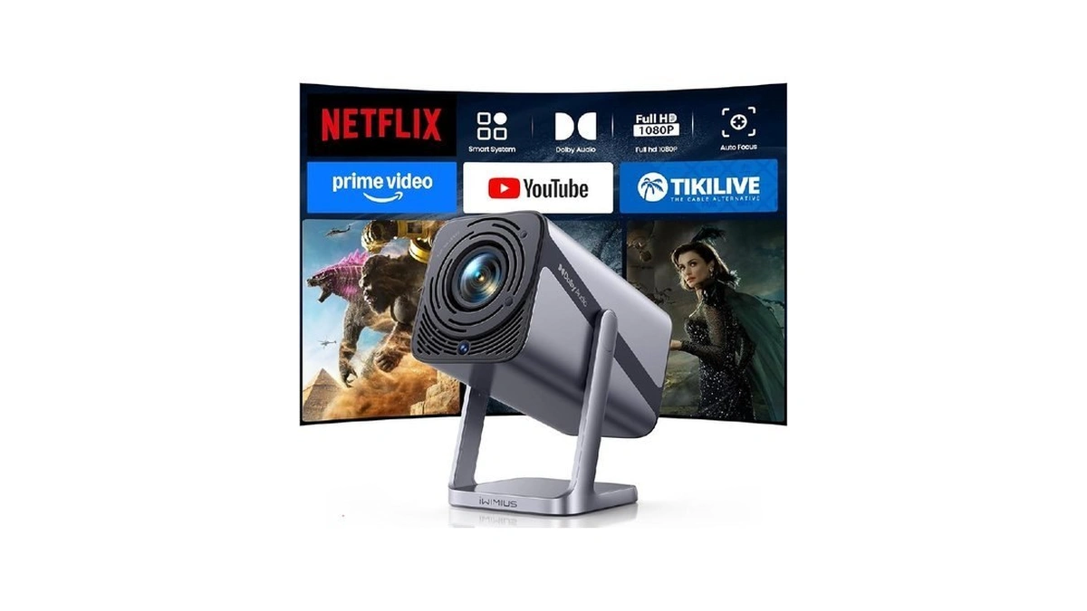 [built-in Apps & 4k Support & Auto Focus]- Smart Projector