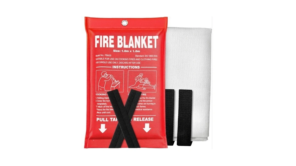 Andyssey Fire Blanket- 40" X 40" Ce Certified Fiberglass Prepared