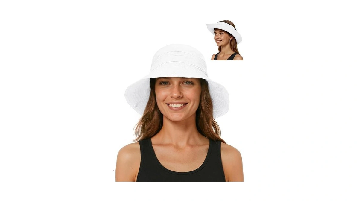 Senker Fashion Sun Hats For Women Men, Waterproof Packable 2