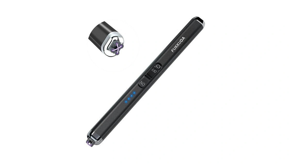 Fukkuda Upgraded Dual Arc Electric Candle Lighter - Usb Rechargeable,