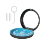 Acskd Aligner Case With Mirror, Slim Retainer Case Travel-friendly Dental