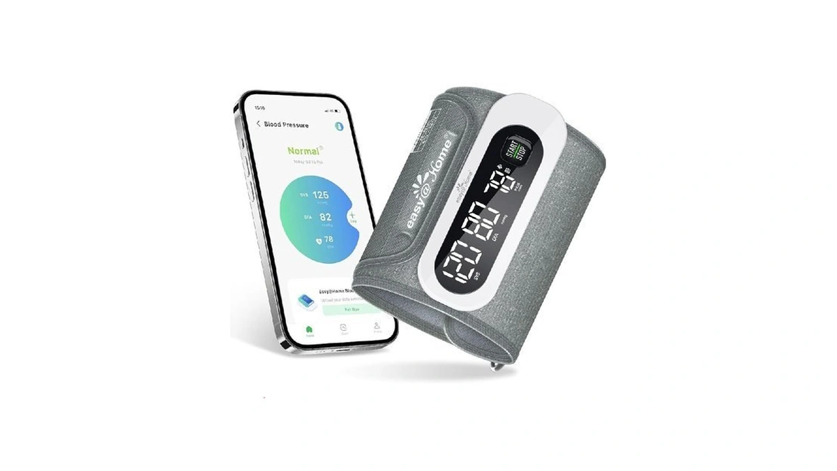 Wireless Bluetooth Blood Pressure Monitor For Home Use: Easy@home Rechargeable