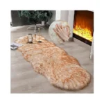 Linmopm Faux Fur Rug Sheepskin Shag Fluffy Fuzzy 2x6 Ft