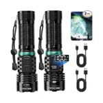 Rechoo Rechargeable Flashlights High Lumens, 990000lm Led Flashlight Rechargeable, Fixed