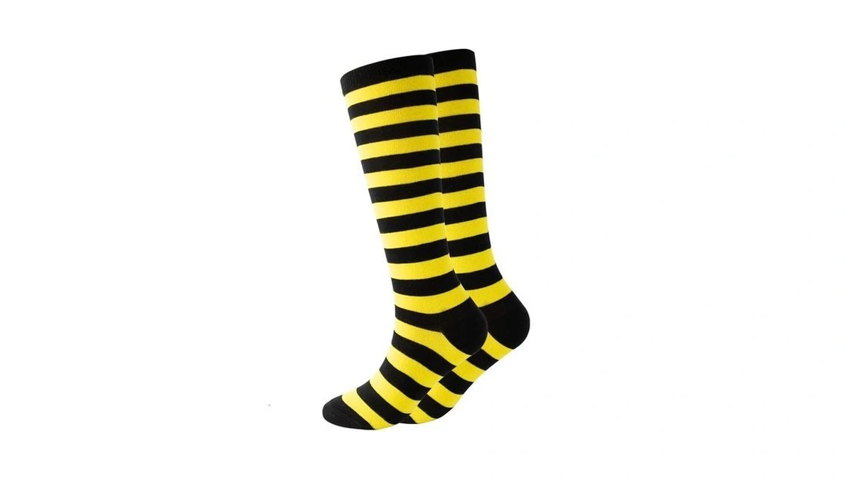 Cerebro Knee High Socks For Kids Stripes Girls Cotton Calf