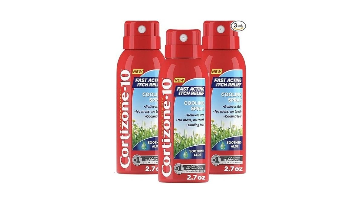 Cortizone-10 Maximum Strength Soothing Aloe Itch Relief Cooling Spray, 1%