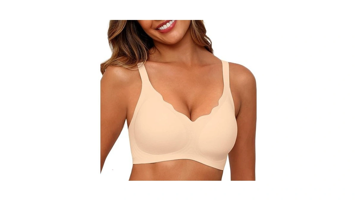 Shijiali Jelly Bras For Women Scalloped Push Up Full Coverage
