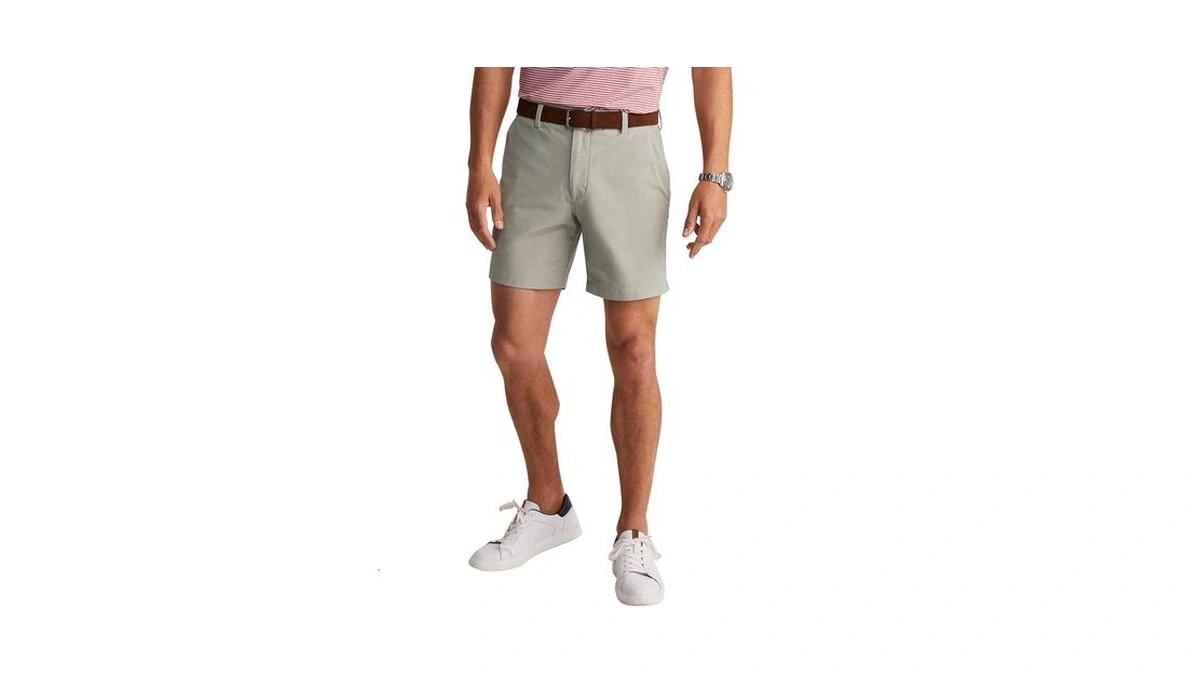 Vineyard Vines Men's 7 Inch On-the-go Performance Shorts Khaki