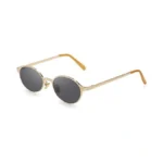 Sodqw Trendy Oval Sunglasses For Women Small Gold Frame Fashion