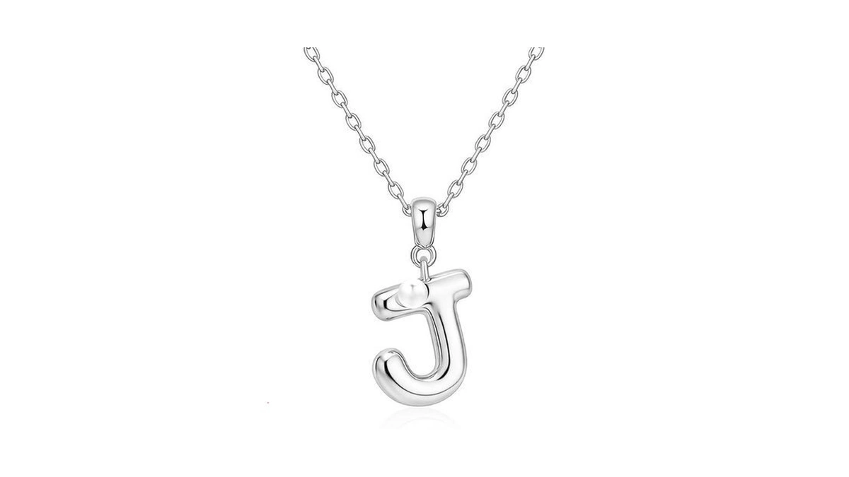 Milan Chiva Initial Letter Pendant Bubble Necklaces, 14k Gold Plated