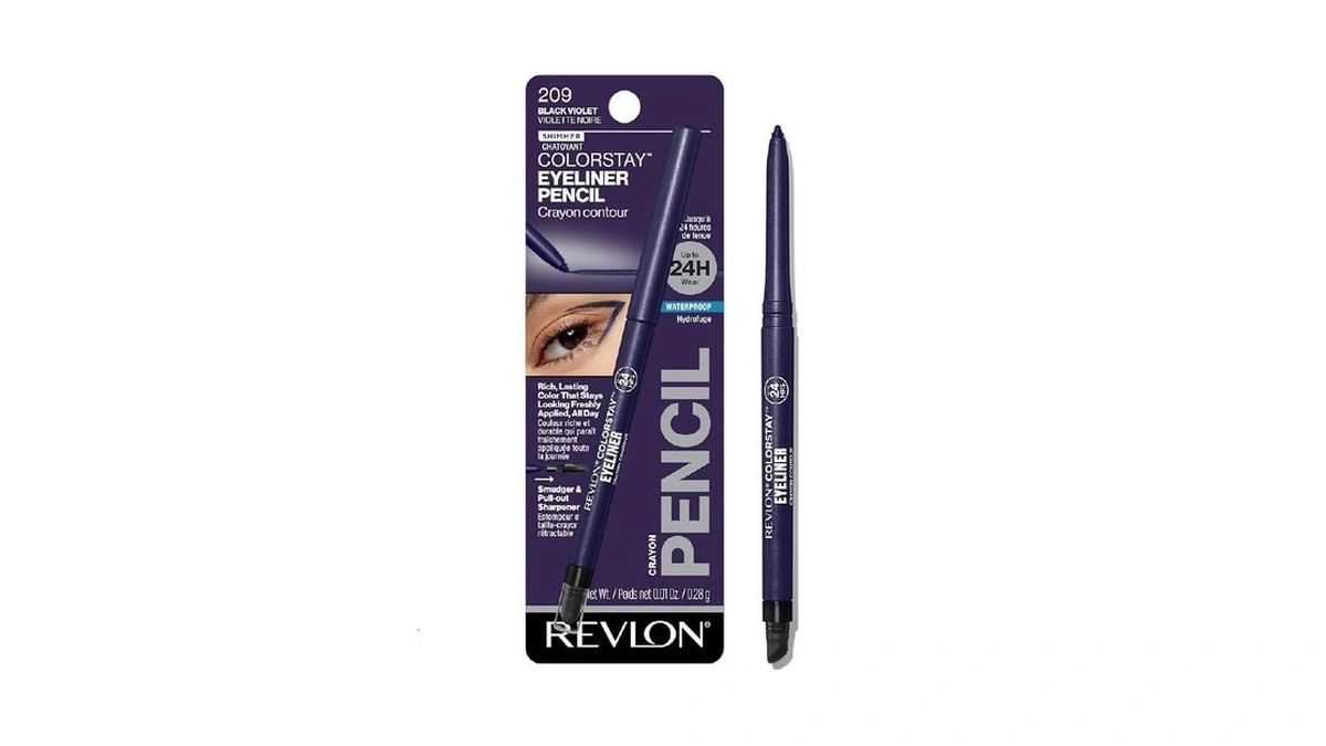 Revlon Colorstay Pencil Waterproof Eyeliner, Smudge-proof, Eye Makeup With Built-in