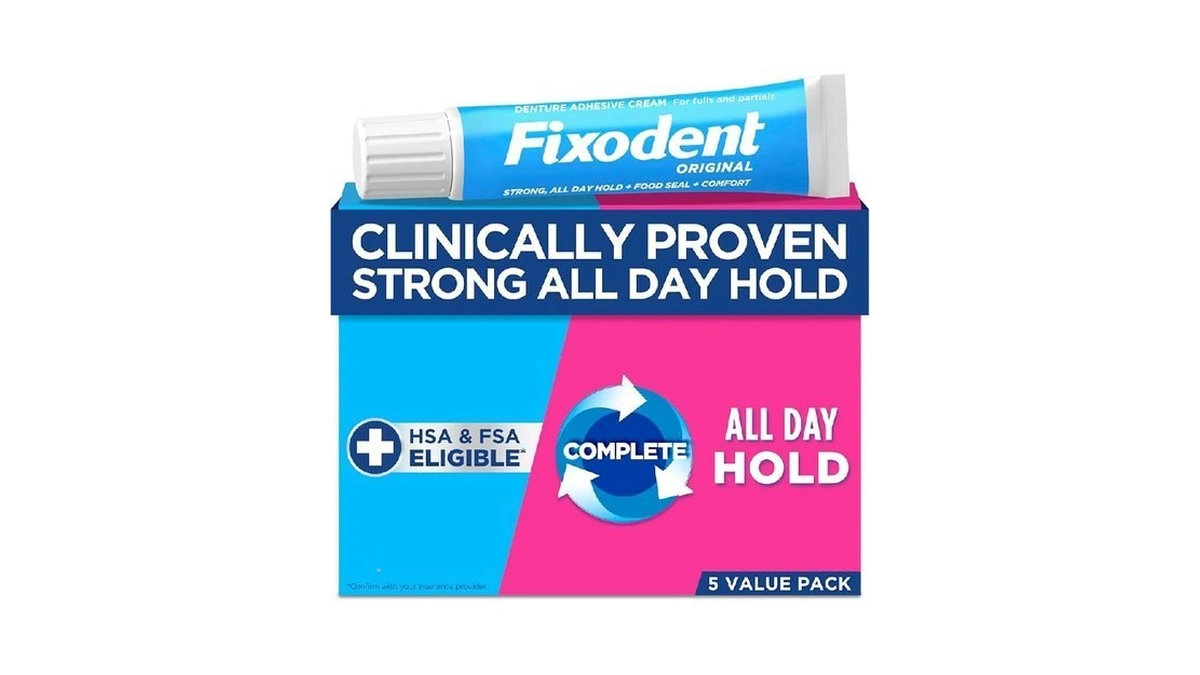 Fixodent Original Secure Denture Adhesive Cream For Full And Partial
