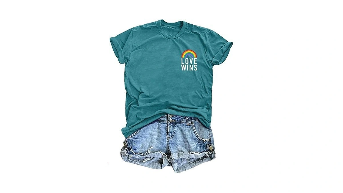 Love Wins Shirt For Women Rainbow Pride Shirt Tops Funny