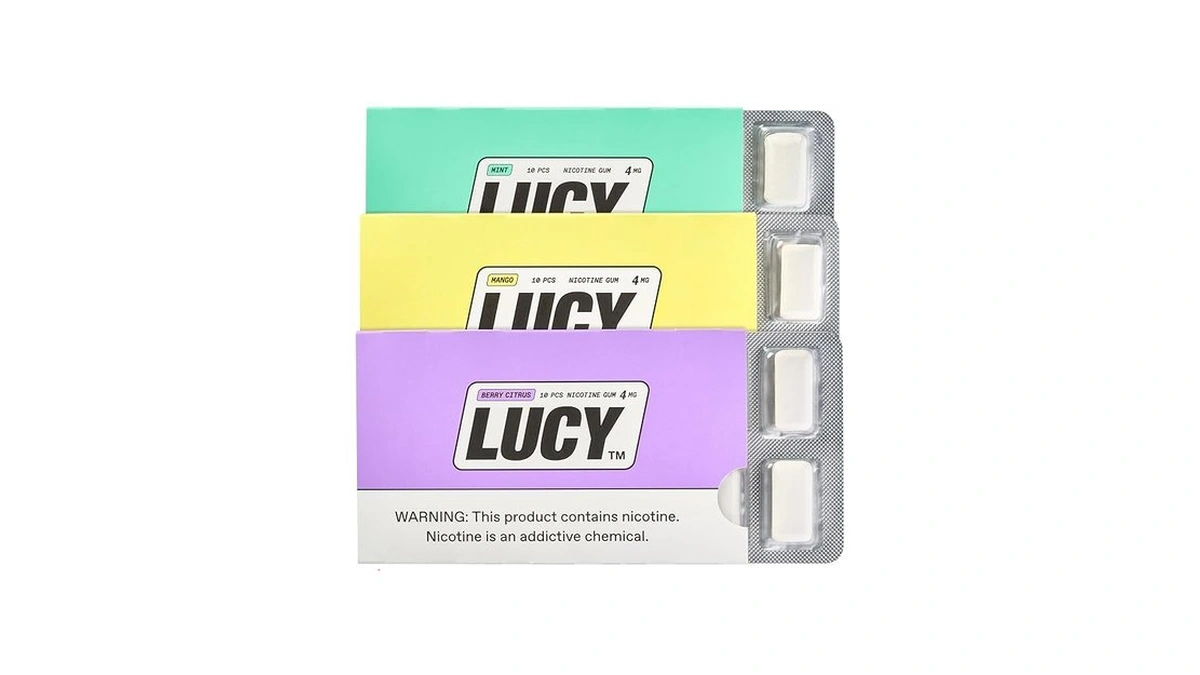 Lucy Nicotine Gum 4mg, 30 Count [sample Pack] - Discreet,