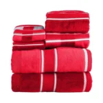 Lavish Home 6 Piece Bathroom Towels Set - 525 Gsm