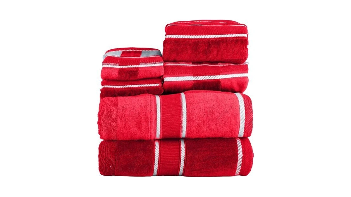 Lavish Home 6 Piece Bathroom Towels Set - 525 Gsm